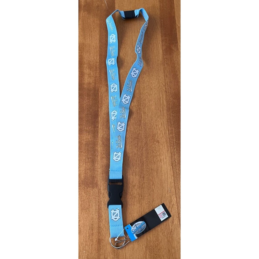 North Carolina Tar Heels Lanyard Keychain Blue Logo Siskiyou Sports NEW